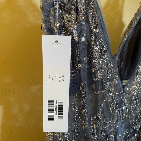 Jovani Sequined Illusion Corset Mermaid Gown - Picture 7 of 8